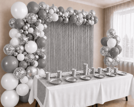 EZÜSTFÉNY - Party Dekorációs Szett party dekorációs szett - Celebrate.Lab